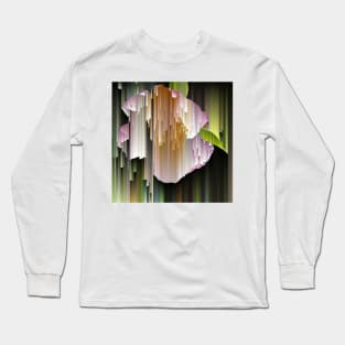 Glitched Camellia Long Sleeve T-Shirt